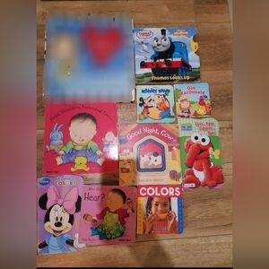 Lot of 9 Children BOARD Hardcover BABY TODDLER DAYCARE PRESCHOOL Kid BOOKS MIX
